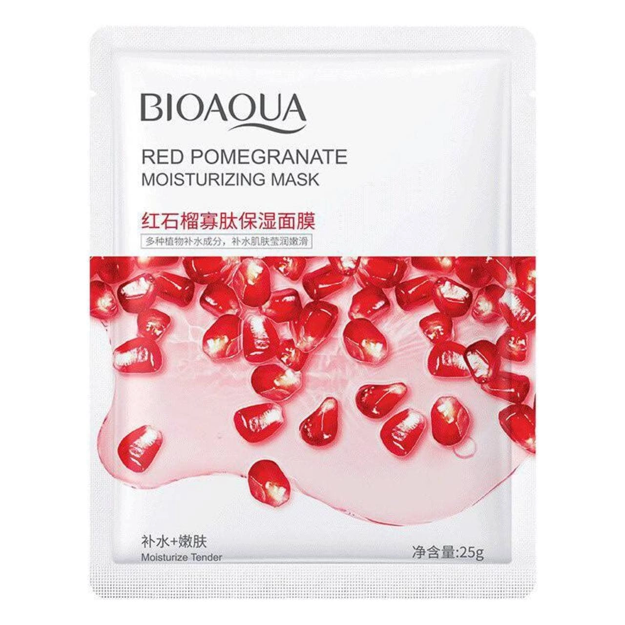 ماسک صورت ورقه ای انار بیواکوا BIOAQUA