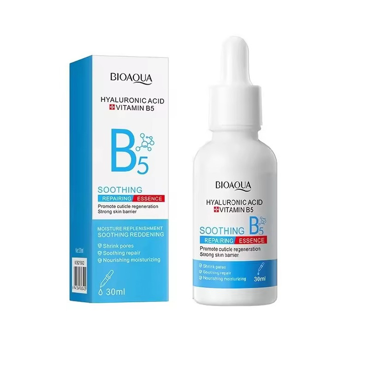 سرم صورت ترمیم سد دفاعی پوست و تقویت پوست ویتامین B5 بیوآکوا حجم 30 میل BIOAQUA