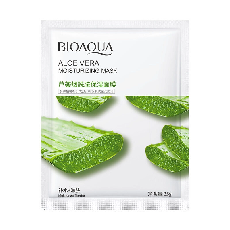 ماسک صورت ورقه ای آلوئه ورا بیوآکوا وزن 25 گرم Bioaqua