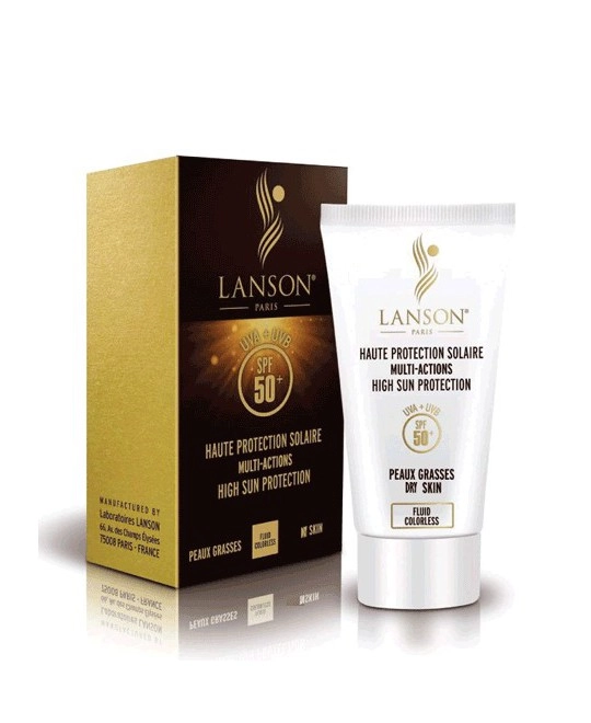 کرم ضد آفتاب اورجینال بدون رنگ لانسون spf 50 وزن 40 گرم LANSON