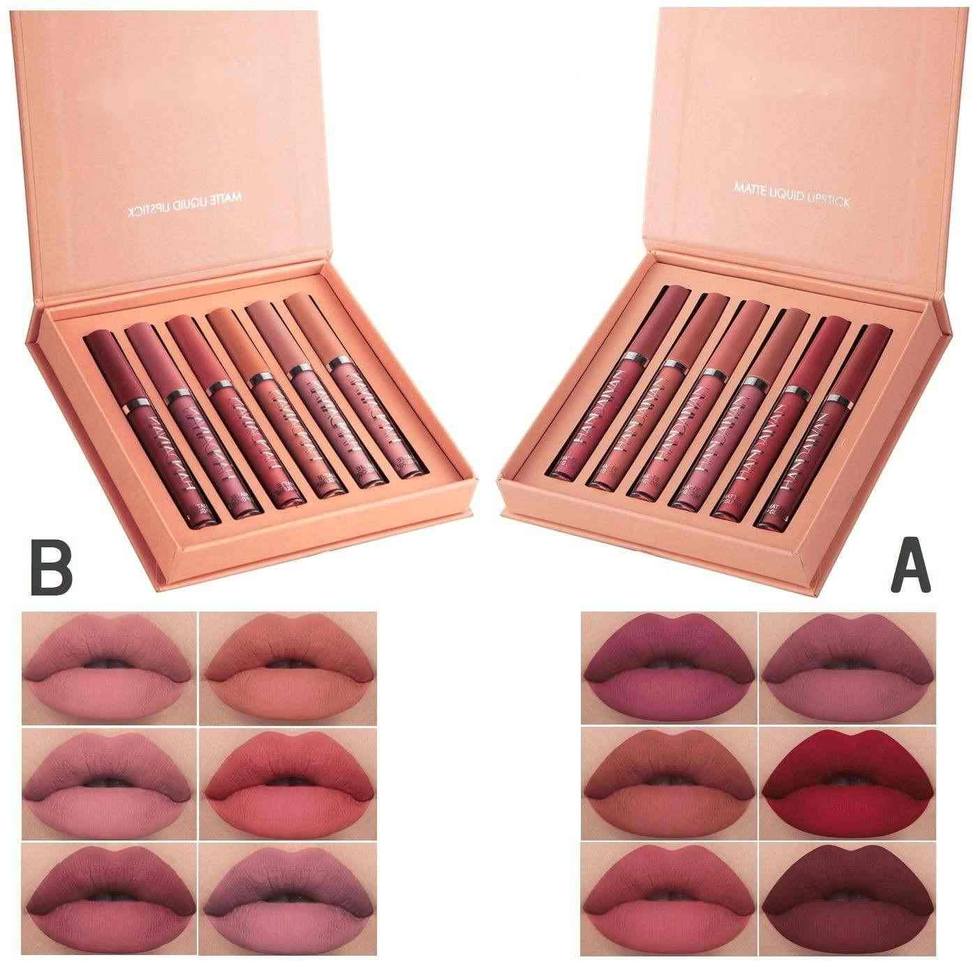 پک رژ لب مایع 6 تایی رومانتیک مات ROMANTIC MATTE