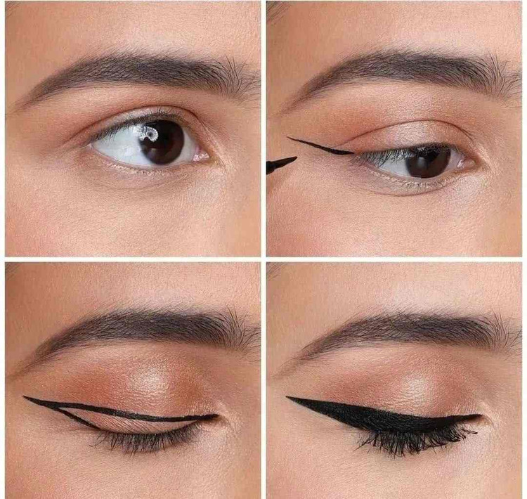 خط چشم ماژیکی شش ضلعی HUDA