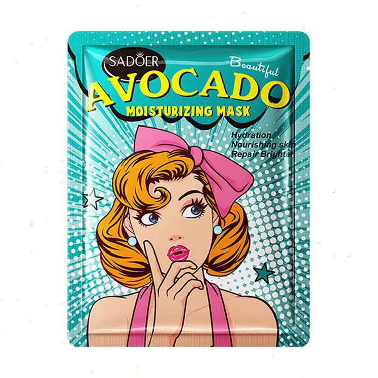 ماسک ورقه ای صورت آووکادو سادور وزن 25 گرم sadoer