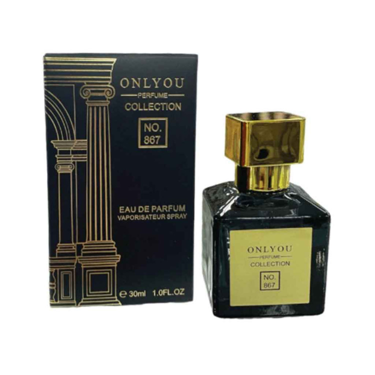 عطر ادکلن جیبی مردانه انلی یو کالکشن مدل باکارات رژ مشکی حجم 30 میل ONLYOU