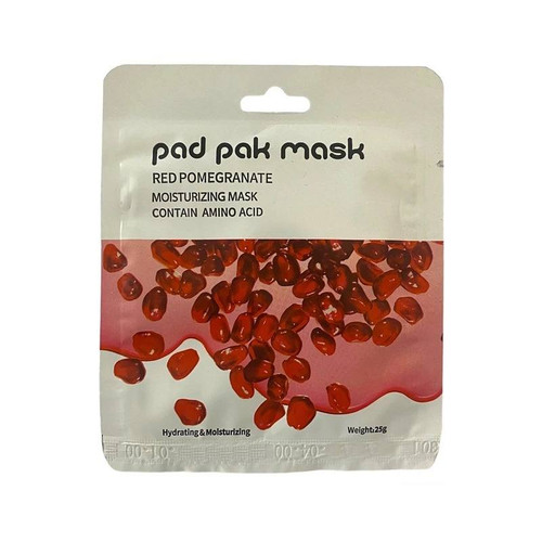 ماسک صورت ورقه ای ضد لک و روشن کننده انار پد پاک PAD PAK
