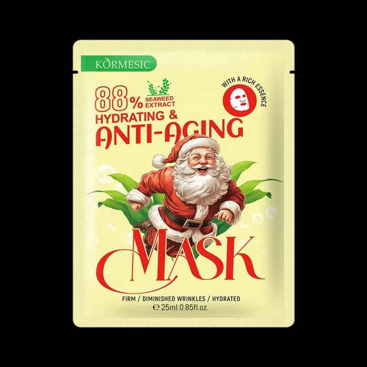 ماسک صورت ورقهای آبرسان و ضد پیری کورمسیک حاوی جلبک دریایی KORMESIC