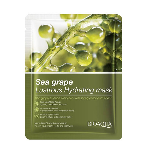 ماسک صورت ورقه ای لیفتینگ و ضد پیری انگور دریایی