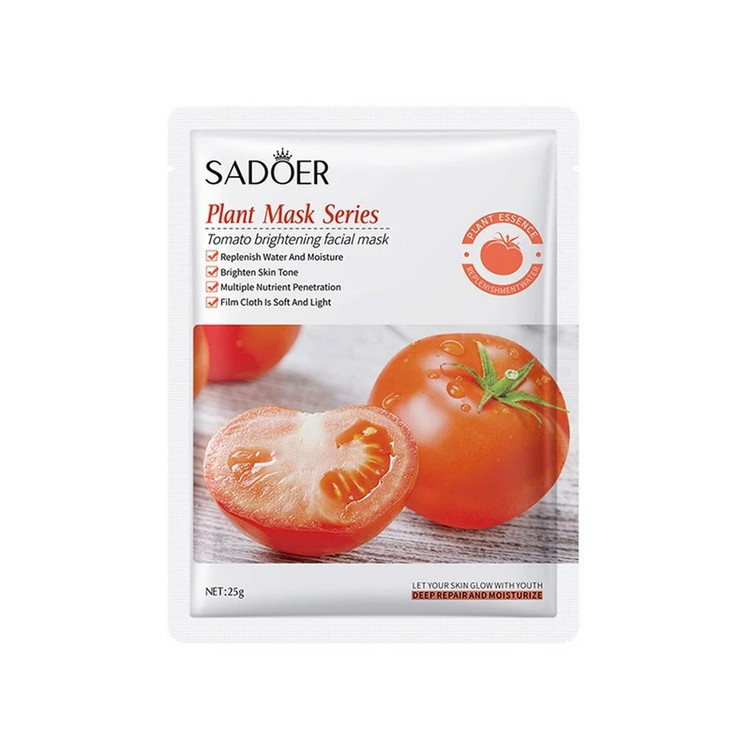 ماسک صورت ورقهای سفید کننده و ضد لک گوجه سادور SADOER