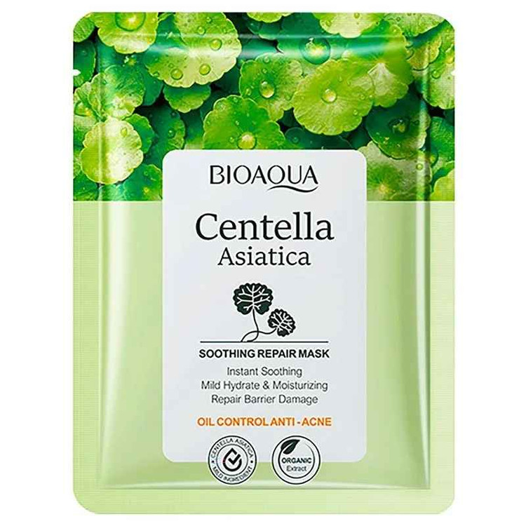 ماسک صورت ورقه ای کوچک کننده منافذ گیاه سنتلا