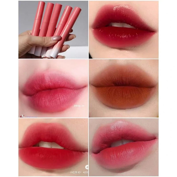 پک 5 تایی رژلب مایع مخملی کره ای VON GEE