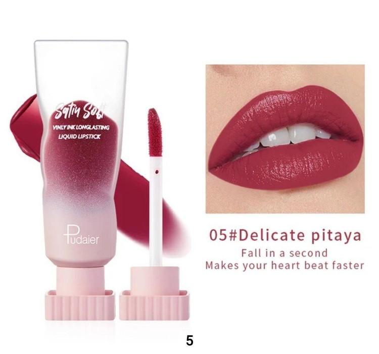 رژلب مایع شیشه ای لاکچری Pudaier