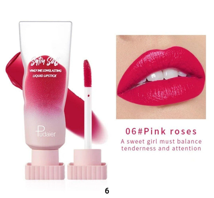 رژلب مایع شیشه ای لاکچری Pudaier