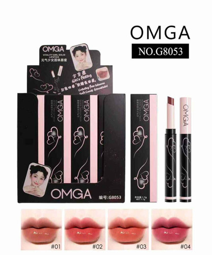 رژ لب جامد OMGA مدل VITALITY GIRL وزن 1.7 گرم