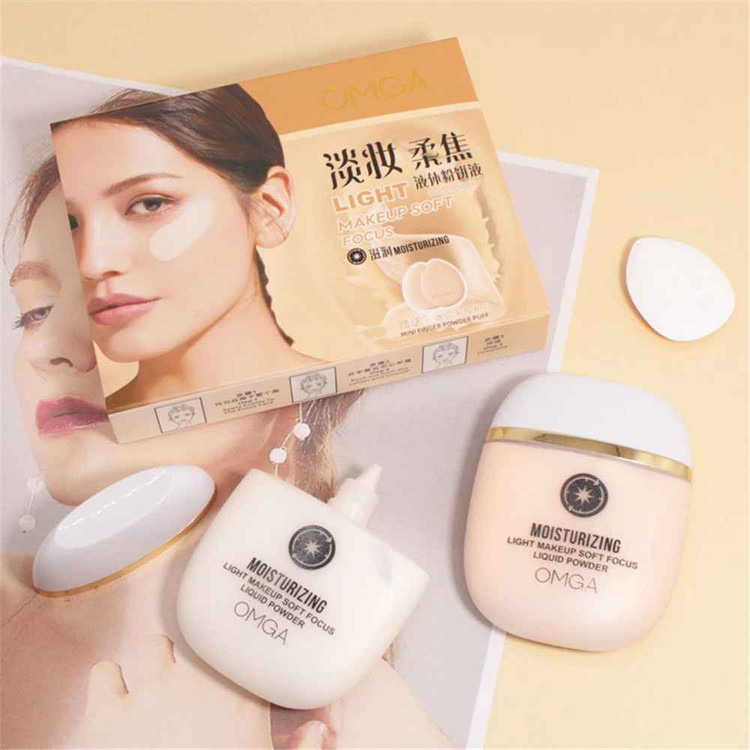 کرم پودر لاکچری OMGA مدل LIGHT MAKE UP SOFT FOCOUS وزن 35 گرم