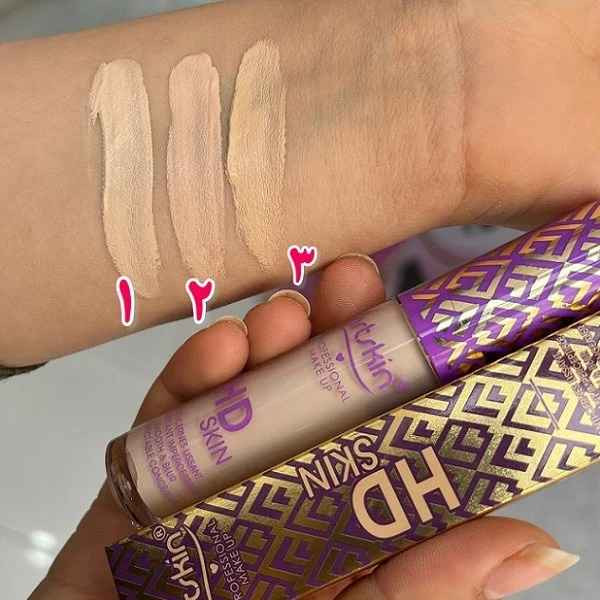 کانسیلر مایع فول کاور بنفش آرت اسکین مدل HD وزن 15.5 گرم