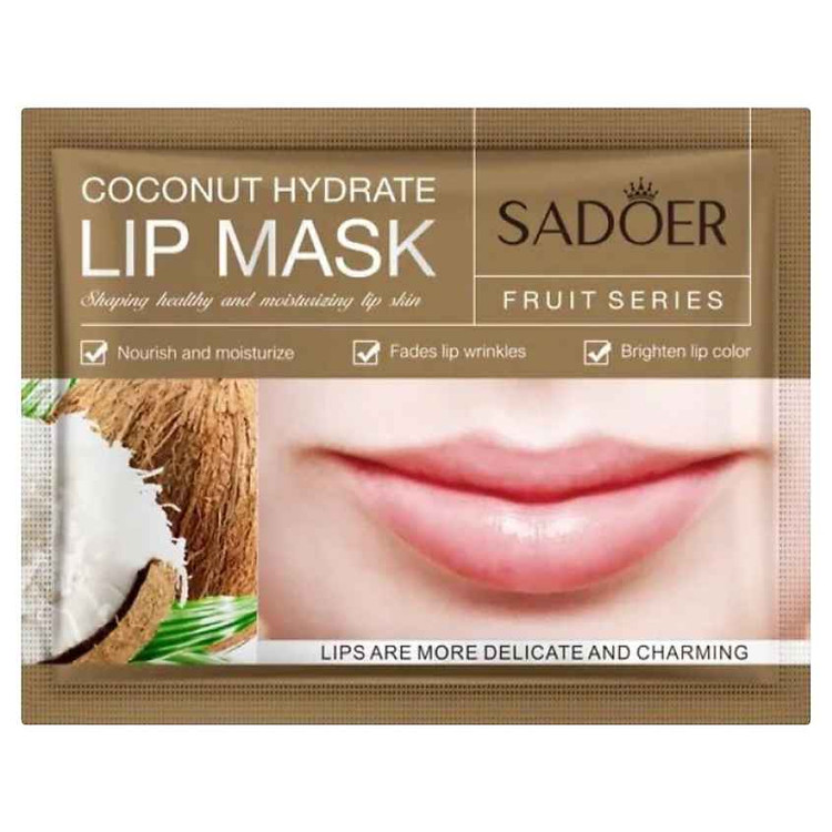 ماسک ورقه ای لب مدل نارگیل سادور وزن 8 گرم