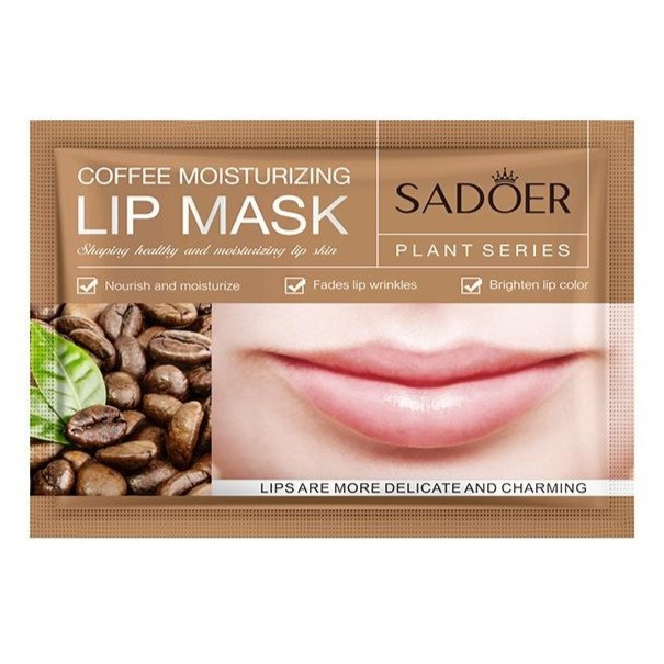 ماسک ورقه ای لب مدل قهوه سادور وزن 8 گرم
