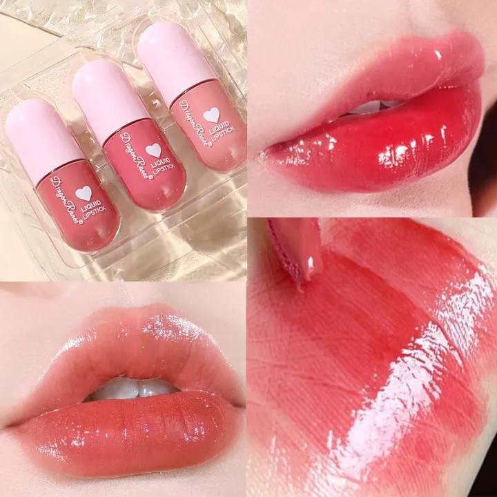 پک رژلب مایع سه عددی براق شایندار دراگون رانی مدل CHARMING LIP GLOSS