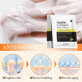 ماسک ورقه ای صورت ضد چروک و سفت کننده کلاژن و موسین حلزون سادور وزن 25 گرم