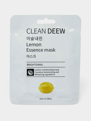 ماسک صورت ورقه ای آبرسان و ضد لک لیمو CLEAN DEEW