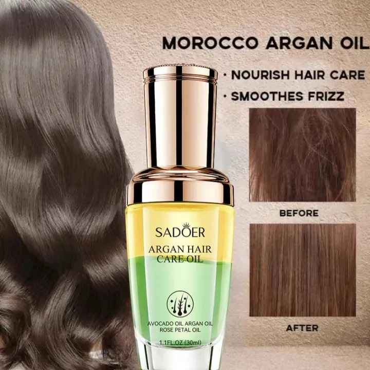 روغن مو ترمیم کننده و نرم کننده آرگان سادور حجم 30 میل