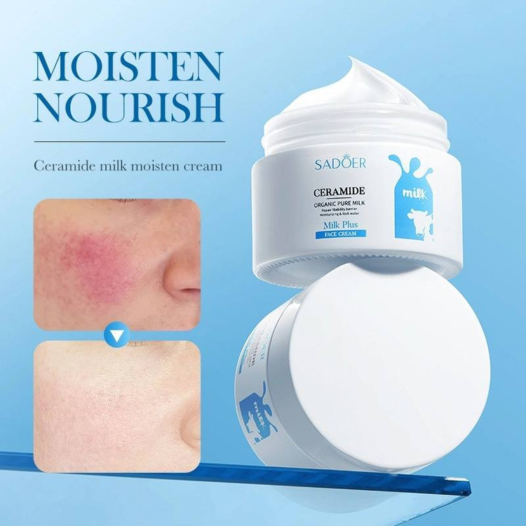 کرم آبرسان و ترمیم کننده سرامید و شیر گاو سادور وزن 50 گرم