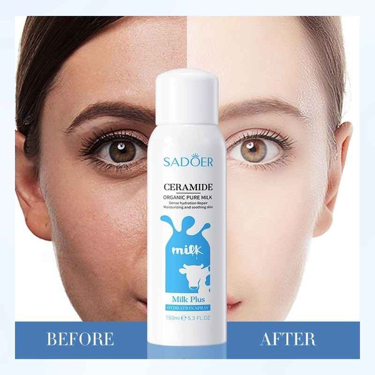 اسپری آبرسان و روشن کننده پوست شیر گاو سادور حجم 150 میل