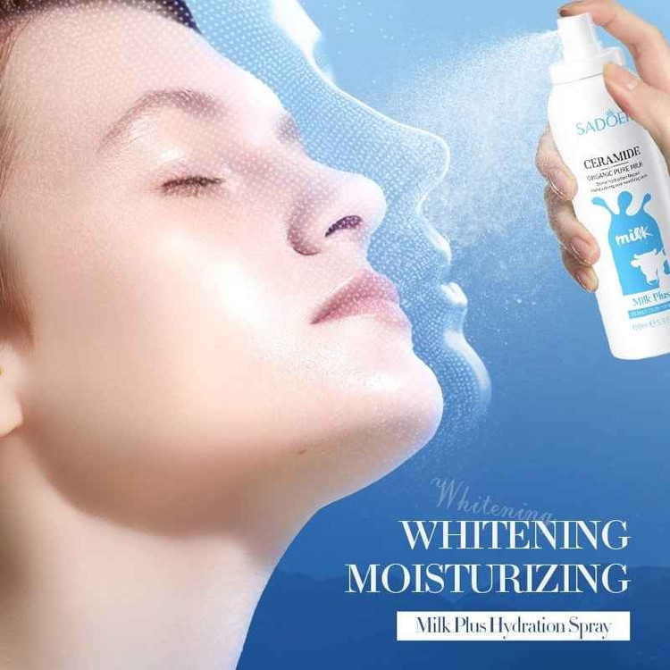 اسپری آبرسان و روشن کننده پوست شیر گاو سادور حجم 150 میل