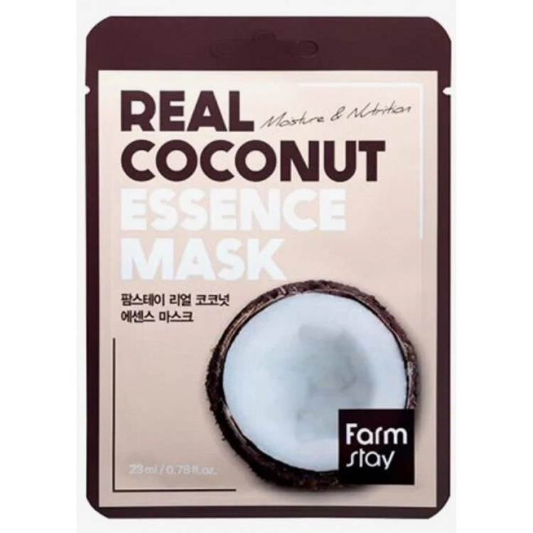 ماسک صورت ورقه ای مرطوب کننده و احیا کننده پوست نارگیل فارم استی