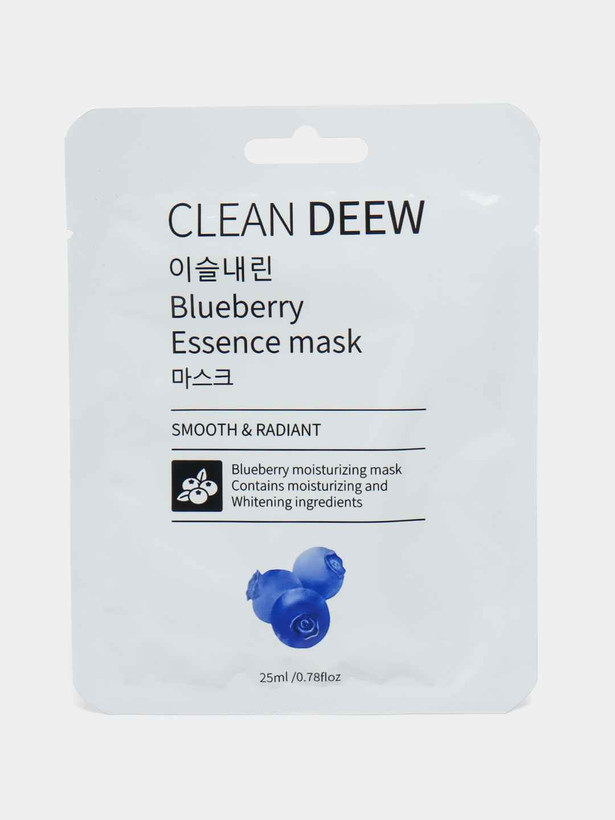 ماسک صورت ورقه ای آبرسان بلوبری CLEAN DEEW