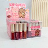 پک رژلب مایع 4 عددی براق یاکیس YEAHKISS مدل خرسی