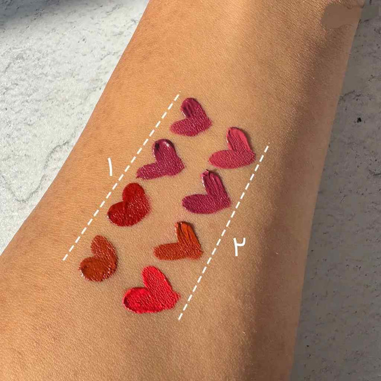 پک رژلب مایع 4 عددی براق یاکیس YEAHKISS مدل خرسی