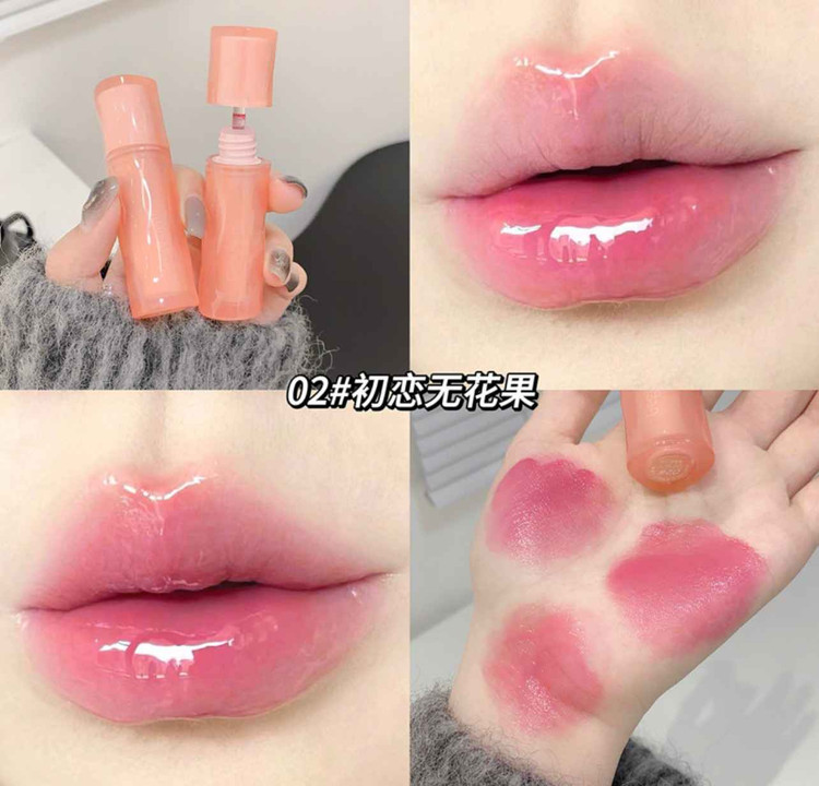 لیپ گلاس طرح کره ای گی گی بیر مدل خیس پاستیلی GEGE BEAR