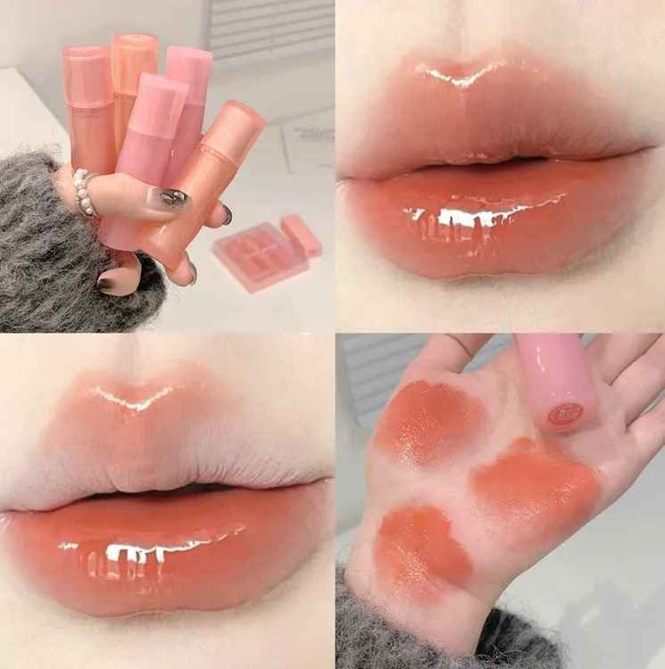 لیپ گلاس طرح کره ای گی گی بیر مدل خیس پاستیلی GEGE BEAR