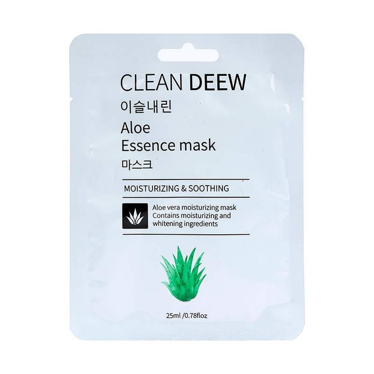 ماسک ورقه ای صورت آلوئه ورا کلین دی وزن 25 گرم CLEAN DEEW
