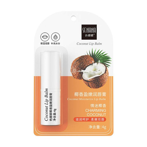 بالم لب مرطوب کننده نارگیل سنانا وزن 4 گرم SENANA