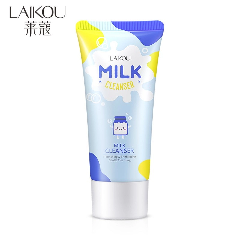 فوم شستشوی صورت شیر گاو لایکو وزن 50 گرم LAIKOU