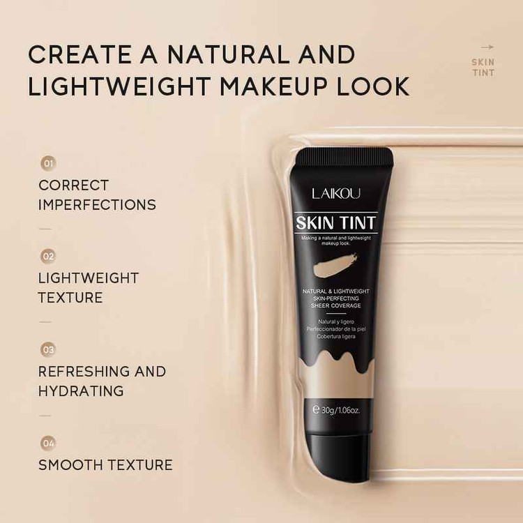 تینت پوست کرمپودری روشن کننده لایکو وزن 30 گرم LAIKO