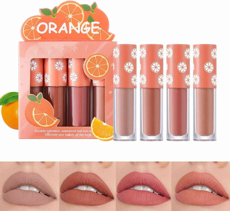 پک رژلب مایع 4 تایی دراگون رانی مدل میوه ای DRAGON RANEE