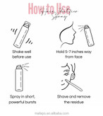 اسپری پودری شیو صورت کینگ یس KINGYES