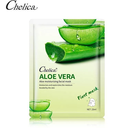 ماسک ورقه ای صورت آلوئه ورا چلیکا وزن 25 گرم Chelica