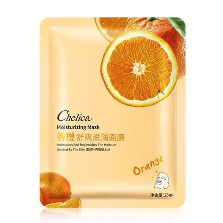 ماسک صورت ورقه ای روشن کننده پرتقال چلیکا Chelica