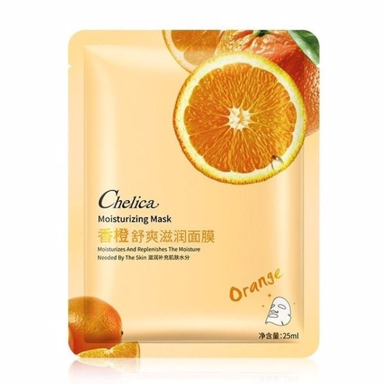 ماسک صورت ورقه ای روشن کننده پرتقال چلیکا Chelica