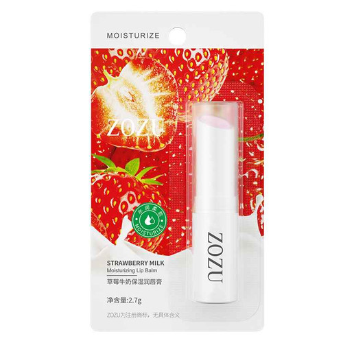 بالم لب مرطوب کننده توت فرنگی و شیر زوزو ZOZU