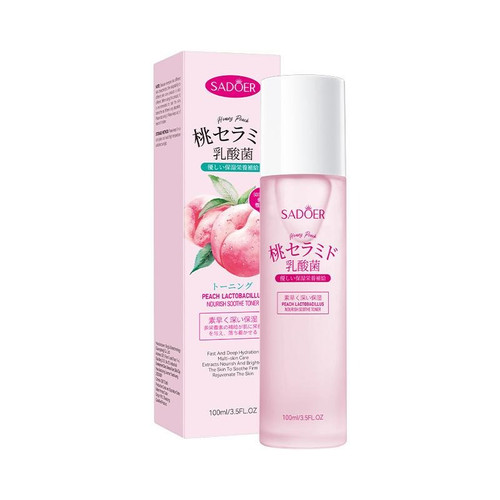 تونر مغذی و مرطوب کننده سادور با عصاره هلو و لاکتوباسیلوس حجم 100 میل