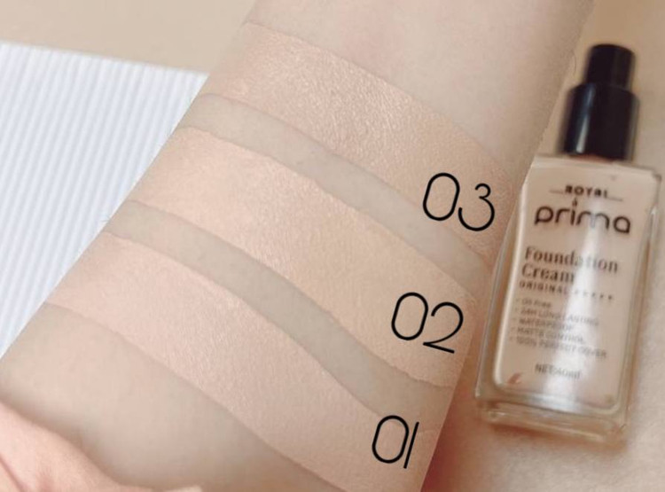 کرم پودر شیشه ای پریما حجم 40 میل