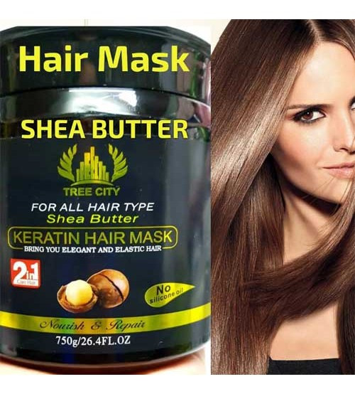 ماسک مو کراتینه تری سیتی حاوی شی باتر حجم 750 میل