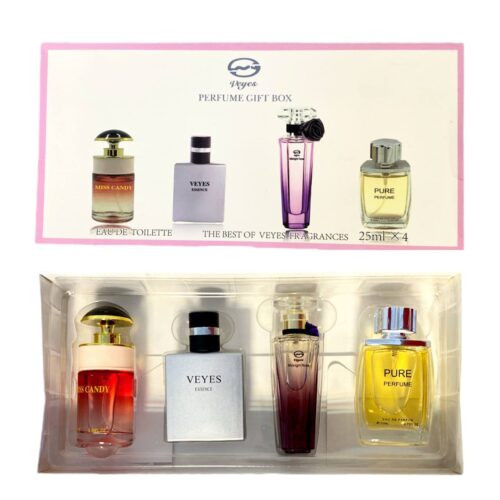 گیفت باکس ادکلن 4 عددی وی یس VeYes حجم 25 میل
