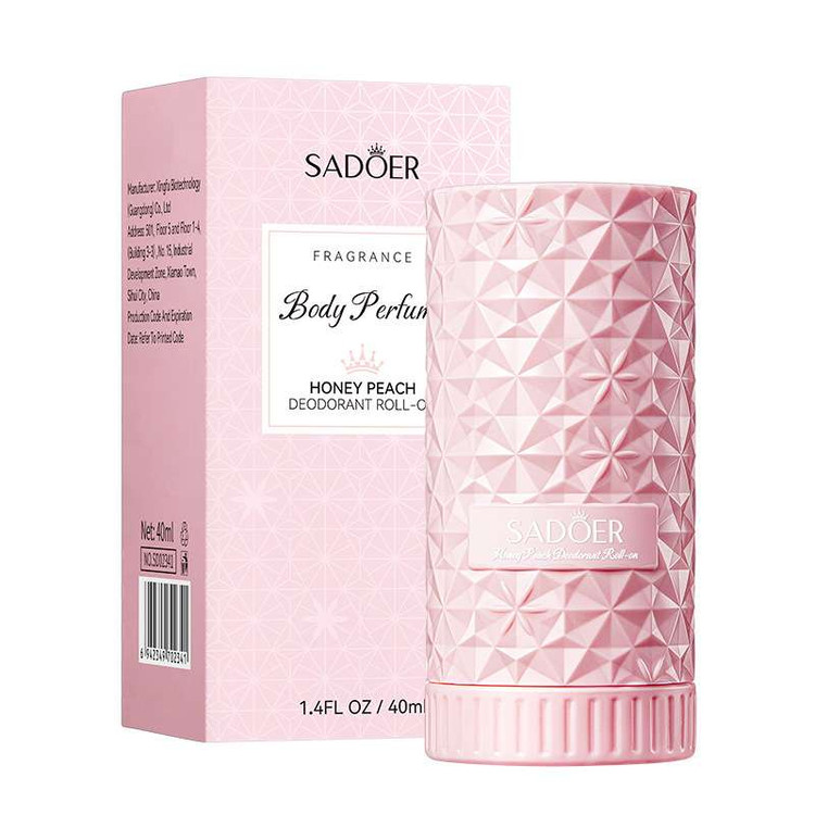مام رول دئودورانت ضد تعریق بدن سادور رایحه هلو حجم 40 میل SADOER