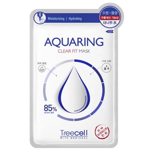 ماسک صورت ورقه ای آبرسان عمیق تری سل Treecell مدل آکوا رینگ AQUARING وزن 25 گرم